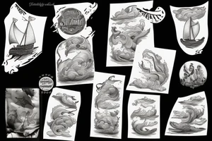 The storm on the sea of galilee tattoo idea