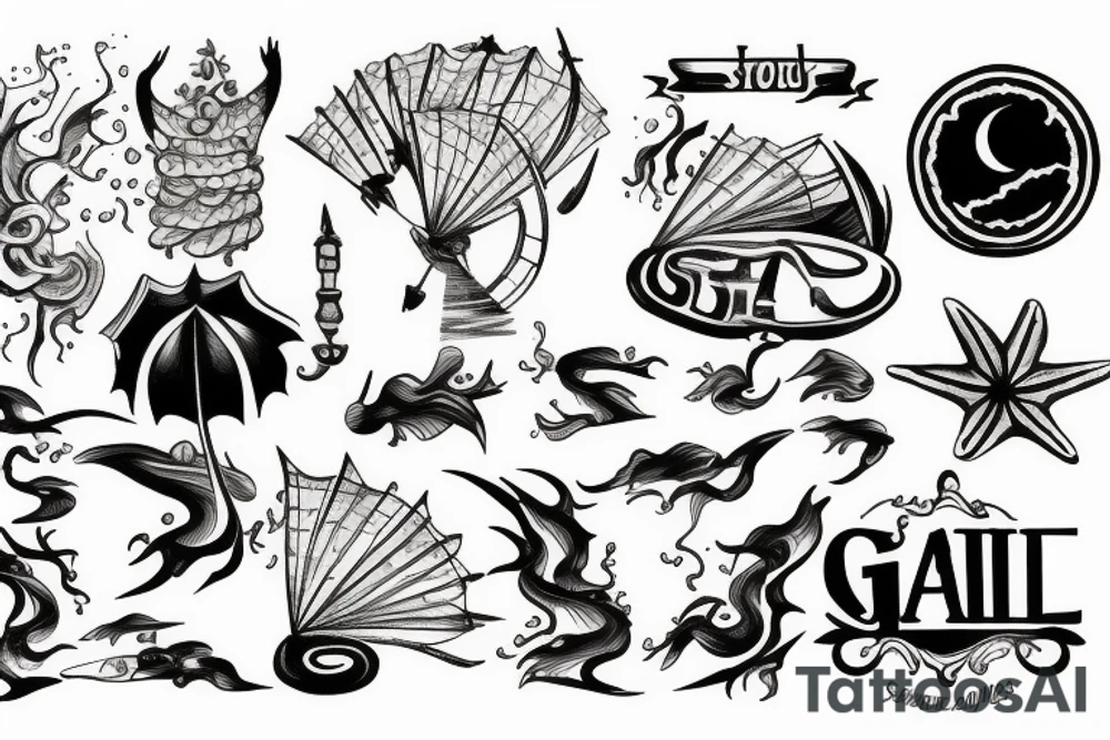 The storm on the Sea of Galilee painting tattoo idea