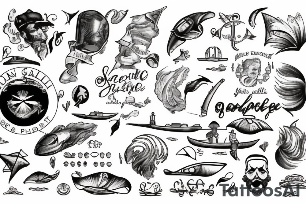 The storm on the Sea of Galilee painting tattoo idea