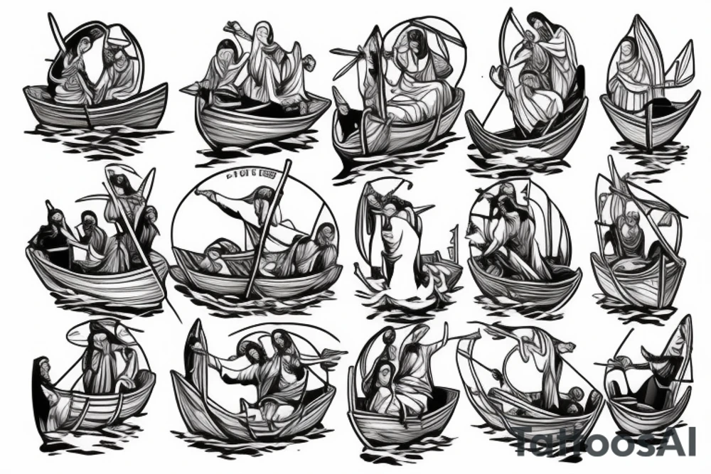 Jesus in the boat tattoo idea