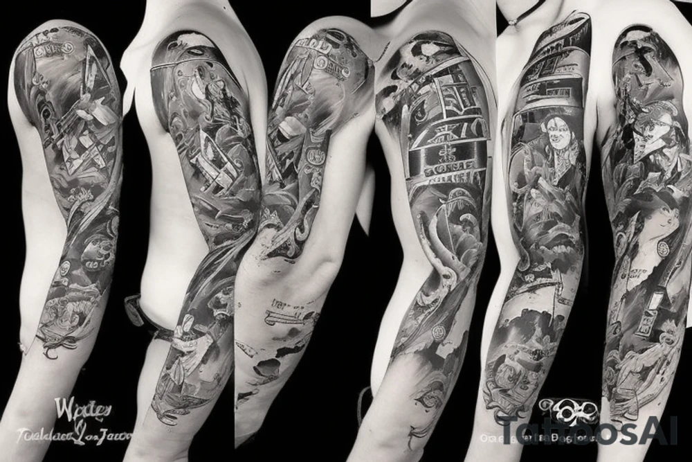 Western cowboy style tattoo idea