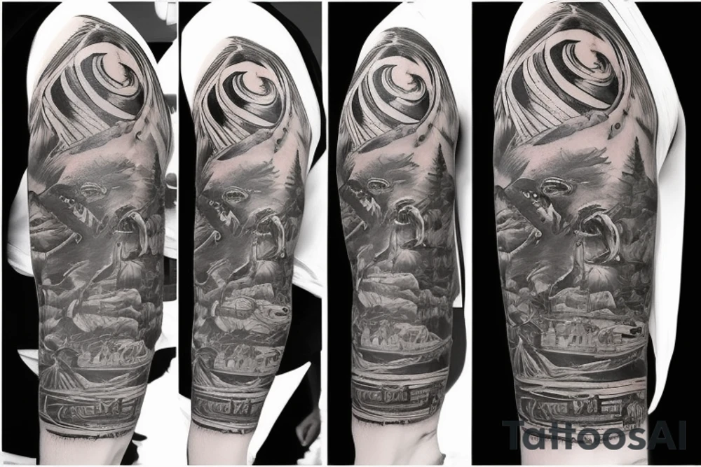 Western cowboy style tattoo idea