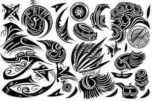 Ship in a storm tattoo idea