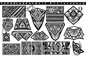 Diamond with a western style tattoo idea