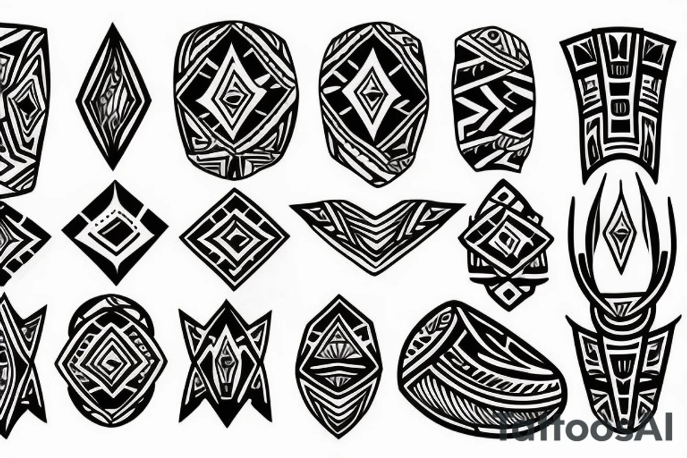 Diamond with a western style tattoo idea