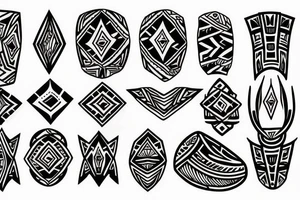 Diamond with a western style tattoo idea