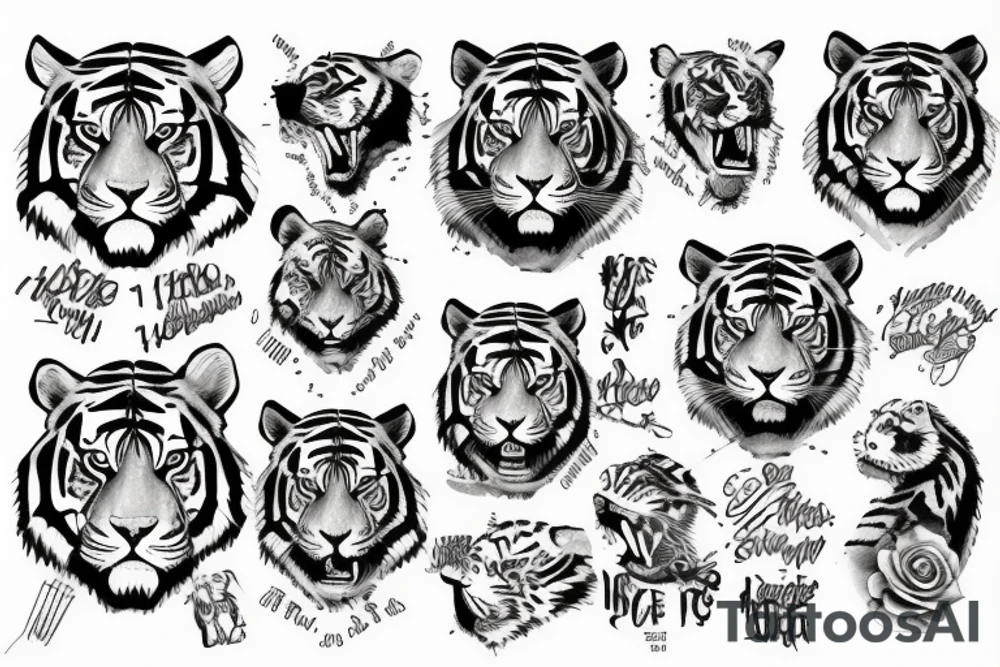 tiger tattoo idea
