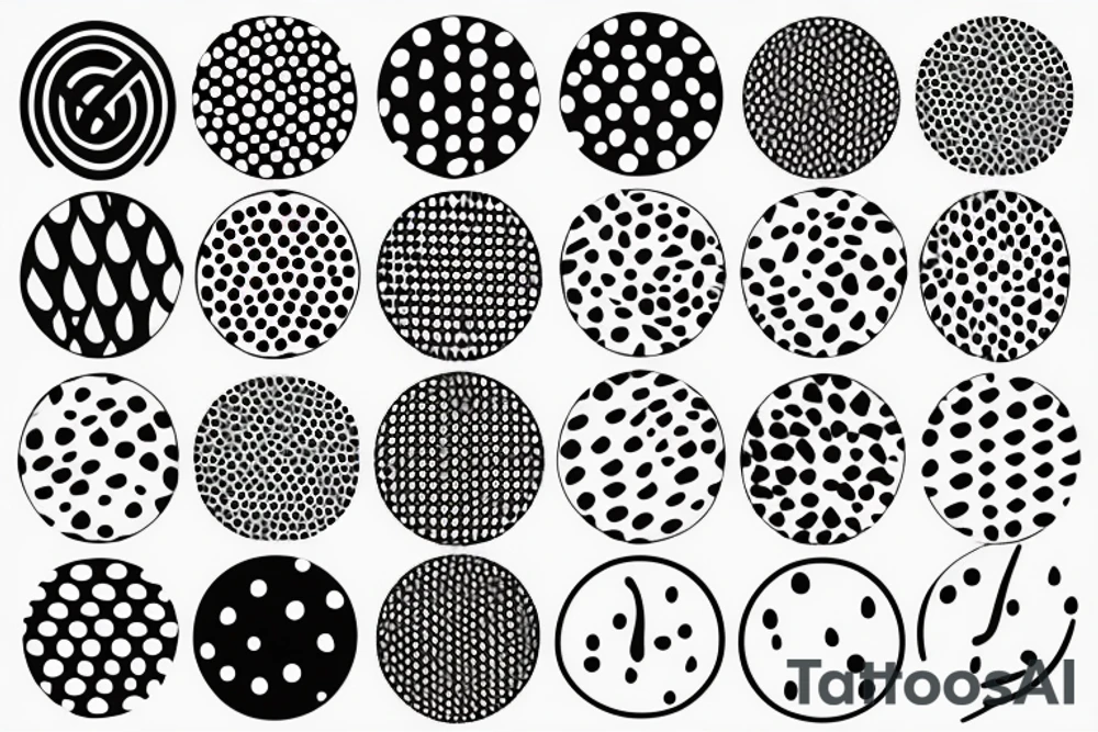 round pattern tattoo idea