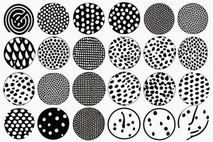 round pattern tattoo idea