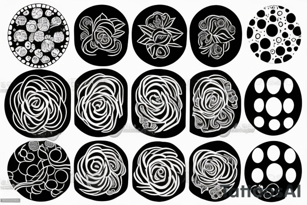 round pattern tattoo idea