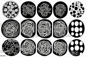 round pattern tattoo idea