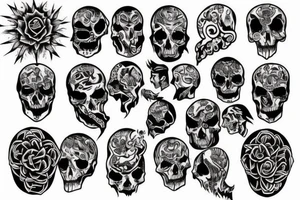 back of head and neck tattoo tattoo idea