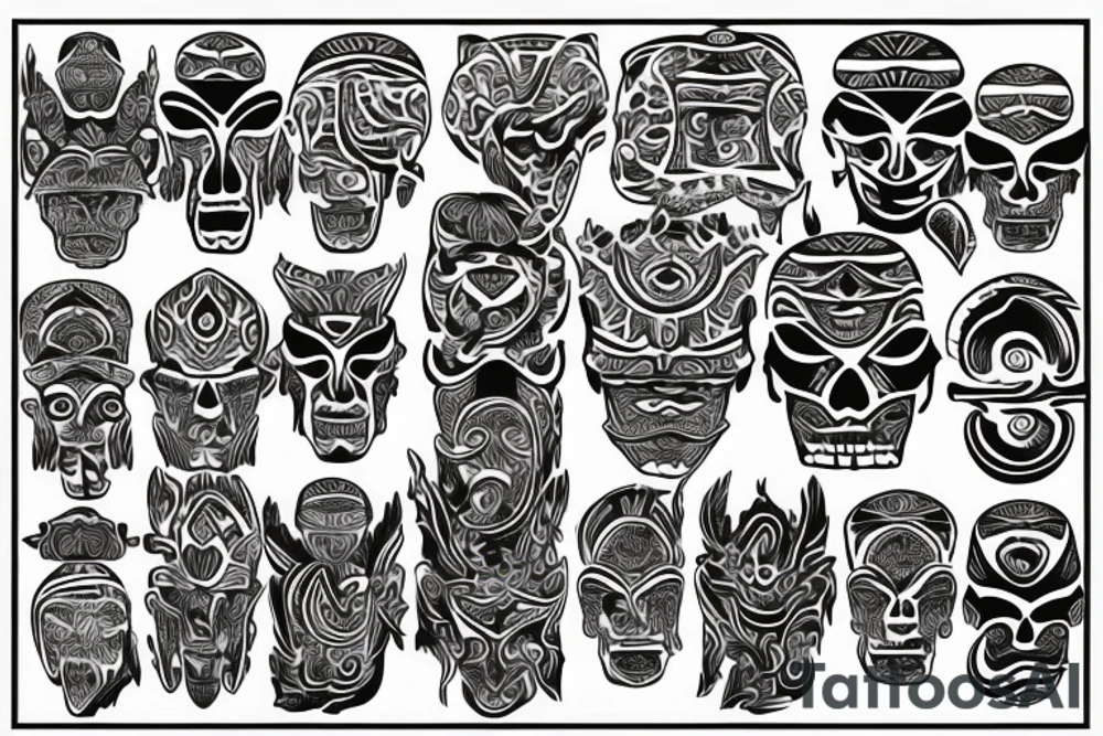 Tattoo on the back of the head and neck tattoo idea