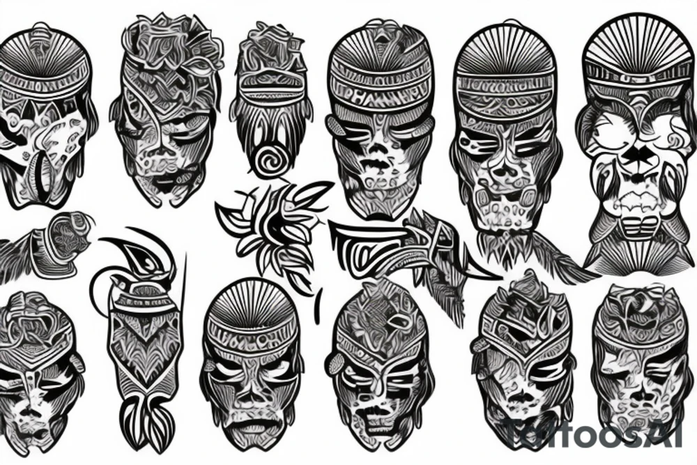 Tattoo on the back of the head and neck tattoo idea