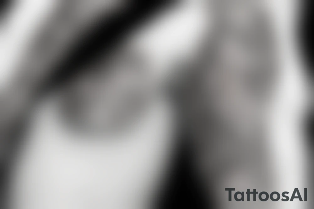 floral wrap tattoo idea