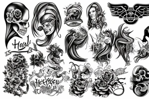 Heaven and hell tattoo idea