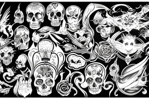 Heaven and hell tattoo idea