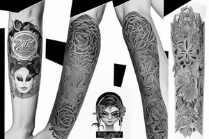 I want a sleeve dedicated to fanta tattoo idea