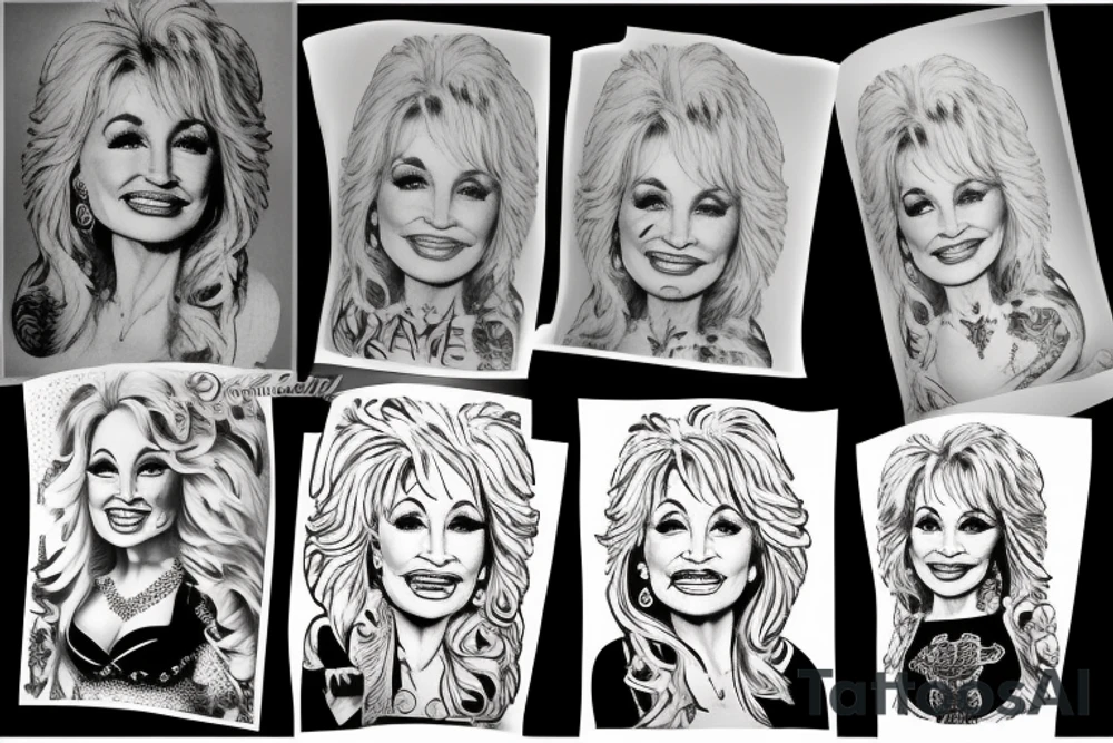 dolly parton tattoo idea
