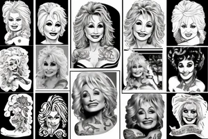 dolly parton tattoo idea