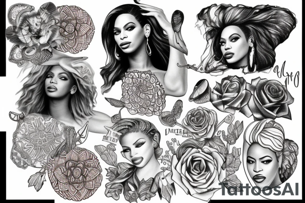 beyonce tattoo idea