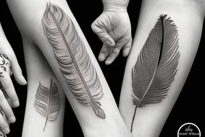 Duck feather tattoo idea