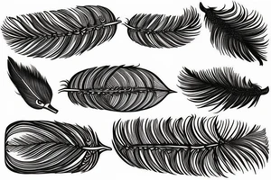 Duck feather tattoo idea