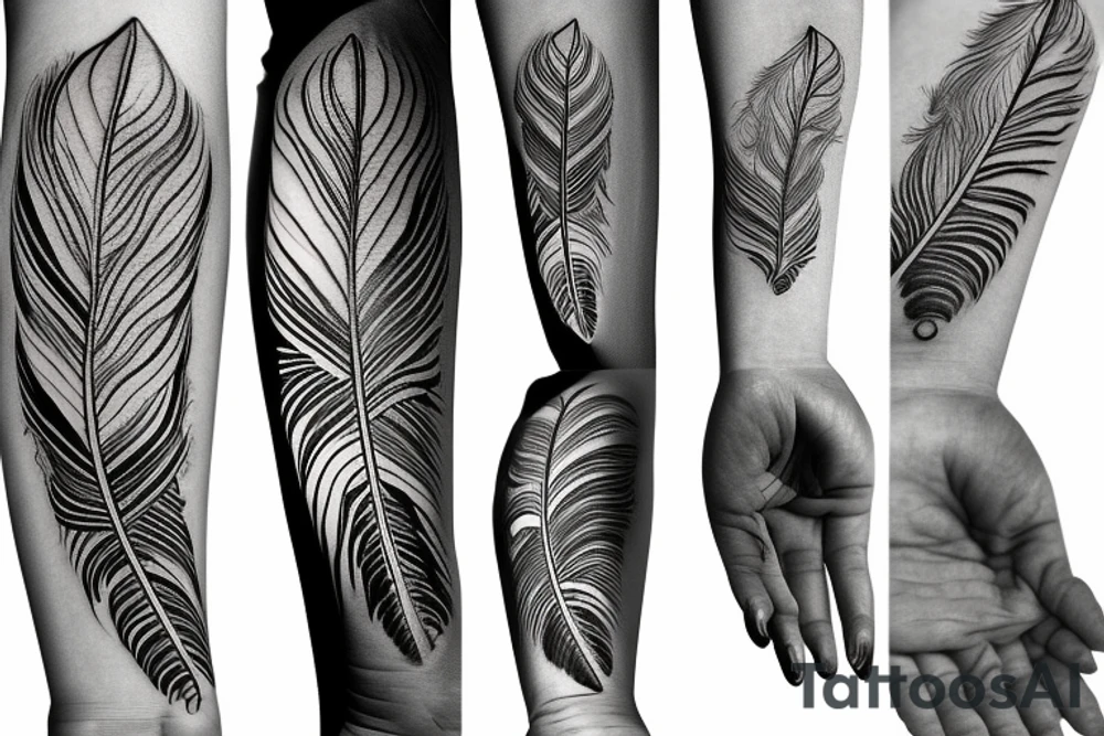 Indian feather tattoo idea