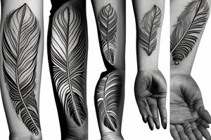Indian feather tattoo idea