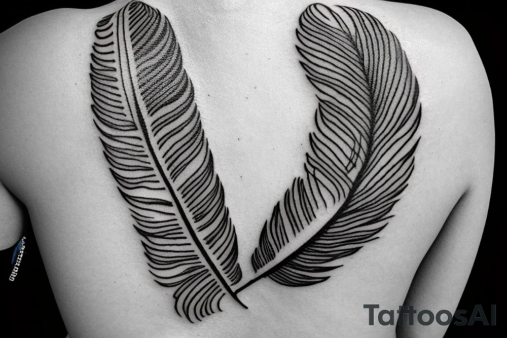 Indian feather tattoo idea