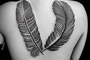 Indian feather tattoo idea