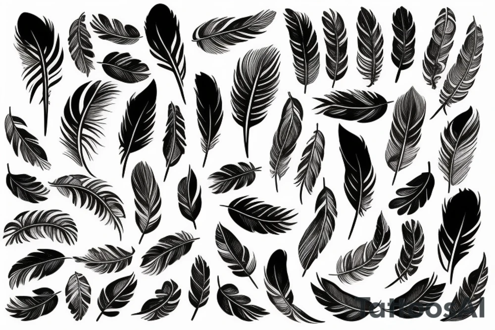 feathers tattoo idea