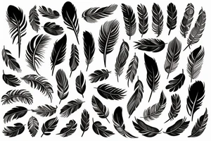 feathers tattoo idea