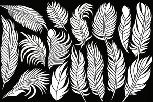 feathers tattoo idea