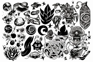 God, universe, power, plantets tattoo idea