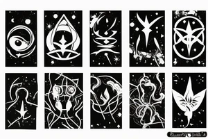 God, universe, power, plantets tattoo idea