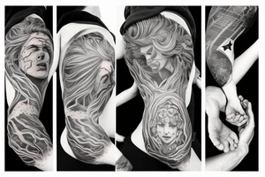 God, universe, power, plantets tattoo idea
