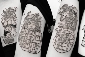 Spirited away, your name and Howl's moving castle tattoo idea
