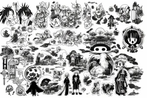 Spirited away, your name and Howl's moving castle tattoo idea