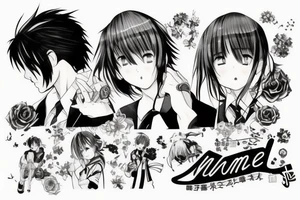 your name anime tattoo idea