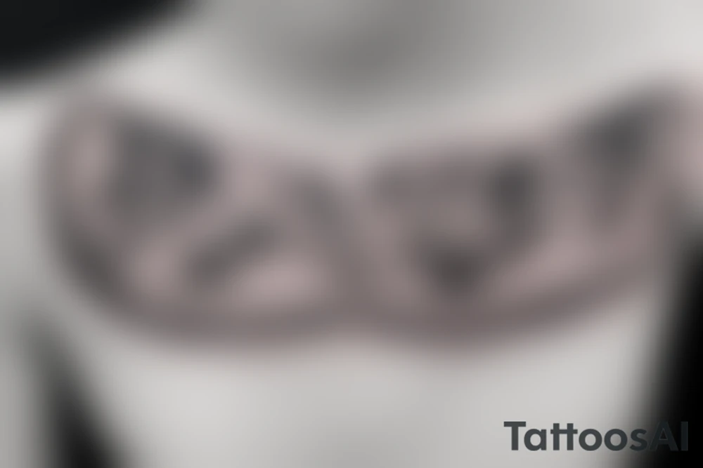 cat eating pizza tattoo idea