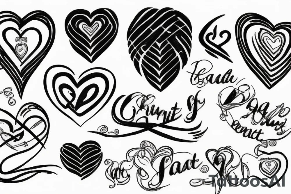 suicide dad heart infinity tattoo idea