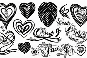 suicide dad heart infinity tattoo idea