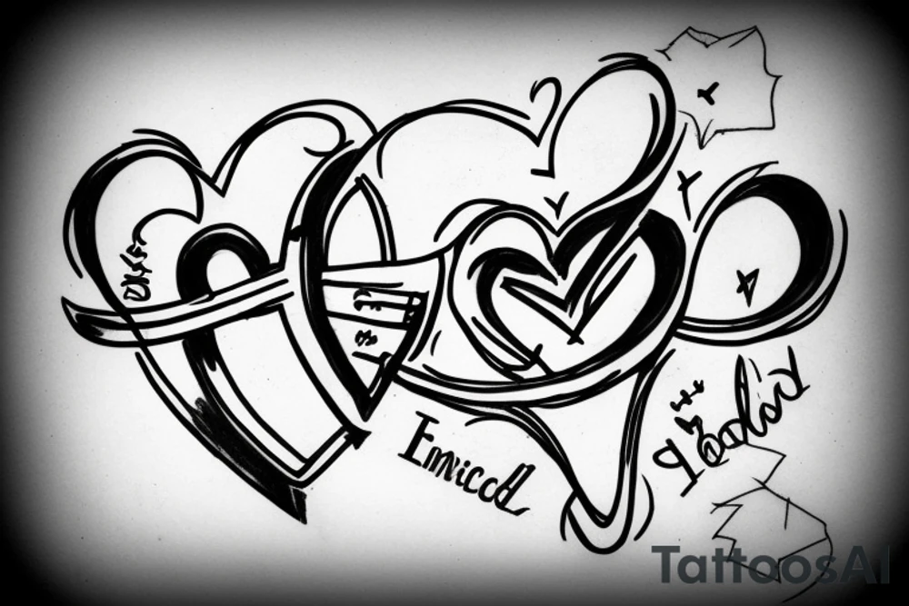 Dad memory 
died by suicide 
Heart with infinity sign tattoo idea