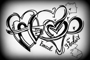 Dad memory 
died by suicide 
Heart with infinity sign tattoo idea