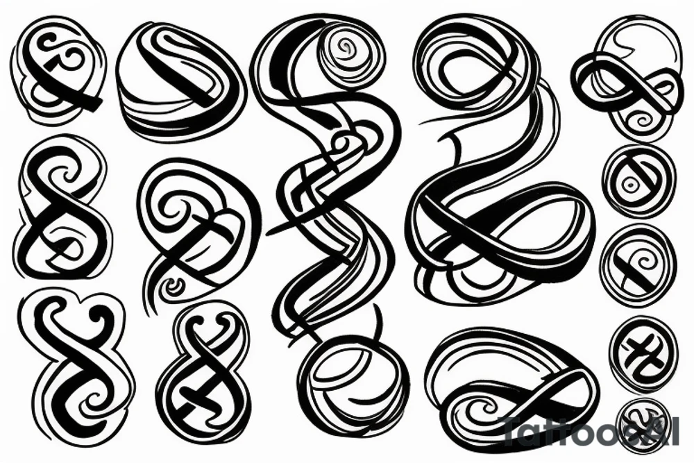 infinity symbol tattoo idea