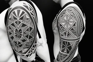 Hiking backpack with straps tattoo idea