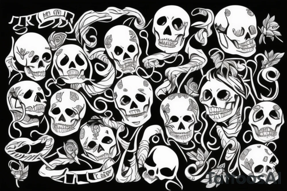 skeleton tattoo idea