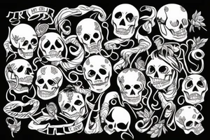 skeleton tattoo idea