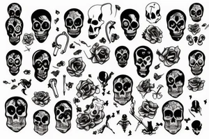 skeleton tattoo idea